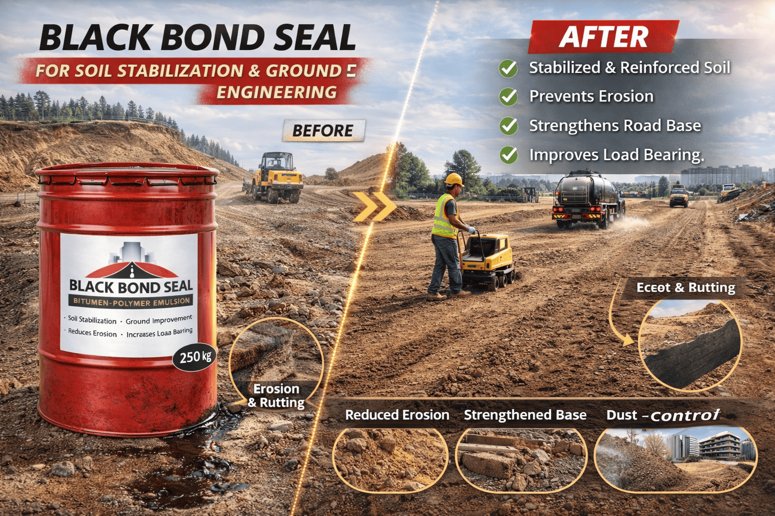 Black Bond Seal for Marine and Coastal Infrastructure